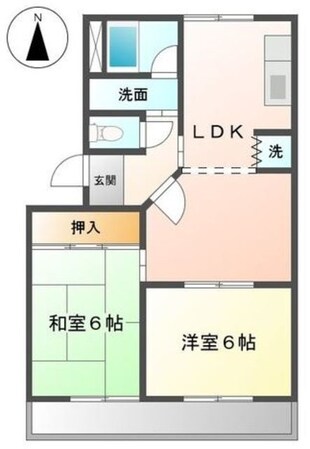 ベルノーブルの物件間取画像